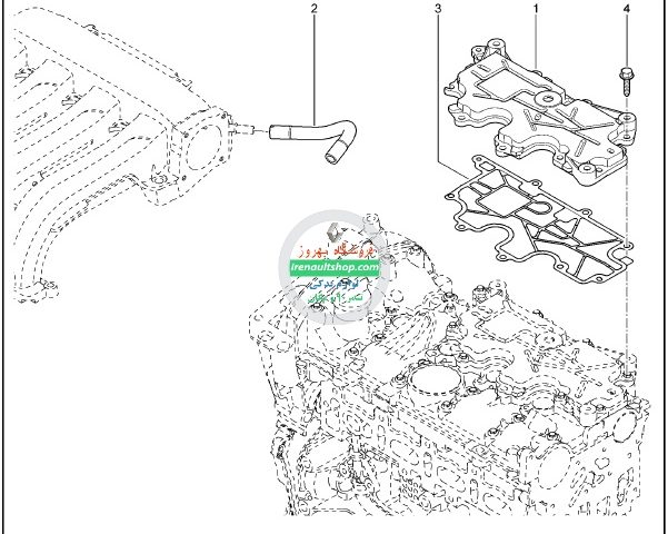 درپوش بخار روغن مگان 1600